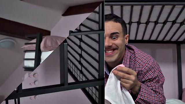 Hostel babe fucks with roommate in doggystyle