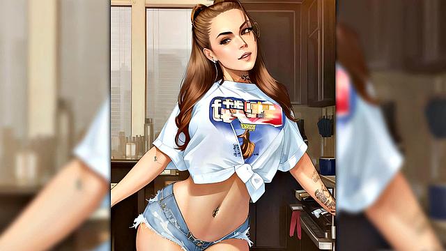 Sexy Ai generated urban princesses anime hotness