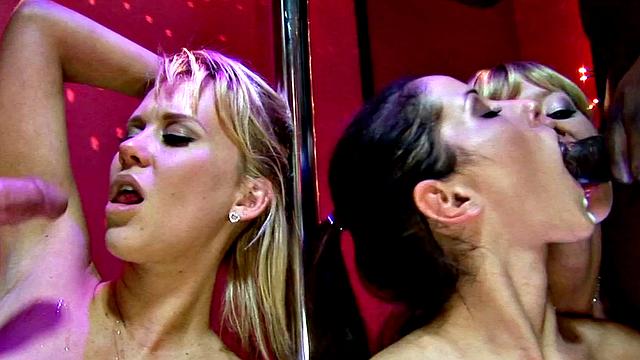 Armed Strippers Have an Orgy