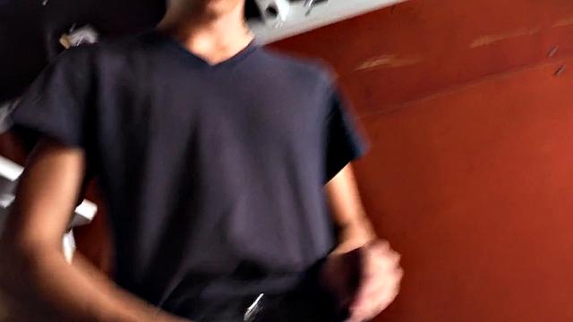 Real picked up straight anal pounded in van