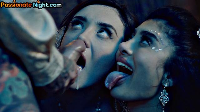 Hardcore 3some with horny women