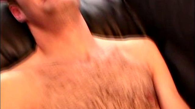 Auntie Bob starts this amateur homemade video by giving Ben a blowjob. Once that big dick is rock hard, Ben takes over and starts stroking with the help of a jerk off toy. Then the hairy young man grabs a vibrator and shoves it up his ass.