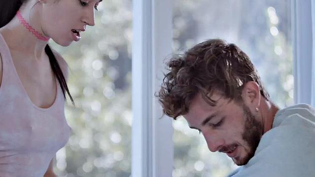 21yo nympho fucked in missionary by big white dick