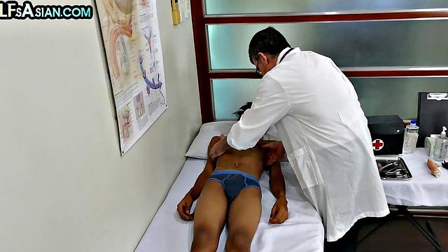 Pervy doc enjoying Asian petite