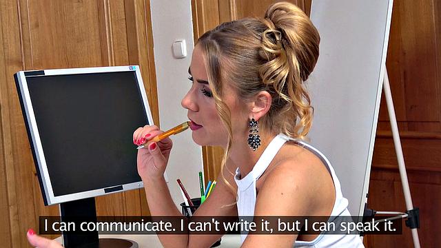 Agents tight pussy grips big cock