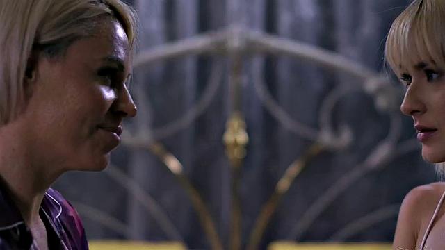 Nasty lesbians enjoy playing in threeway while fingering