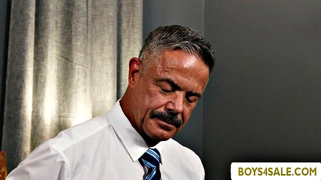 After the auction my Master starts fucking my butt