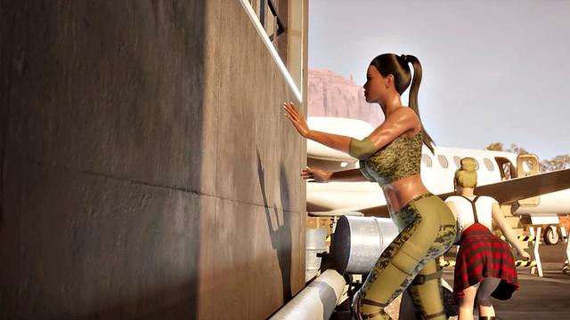 Futa3dX - Green Haired Babe Gets Fucked By Punk Girl And Futa Babe