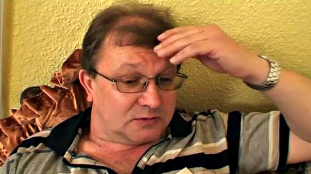 Watch this young blonde teen suck and ride her grandpa's hard cock after a steamy BJ session