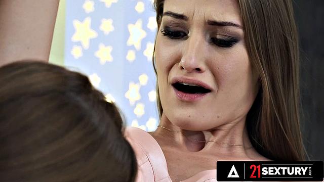 21 SEXTURY - Sexy Lesbian Babes Get Naughty During Threesome PART 1