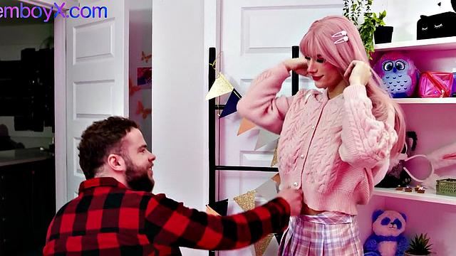 College Lavenderboy Drilled in Skinny Ass by his BF