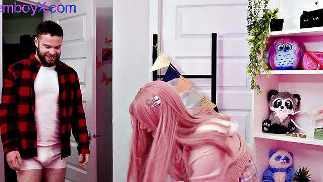 College Lavenderboy Drilled in Skinny Ass by his BF