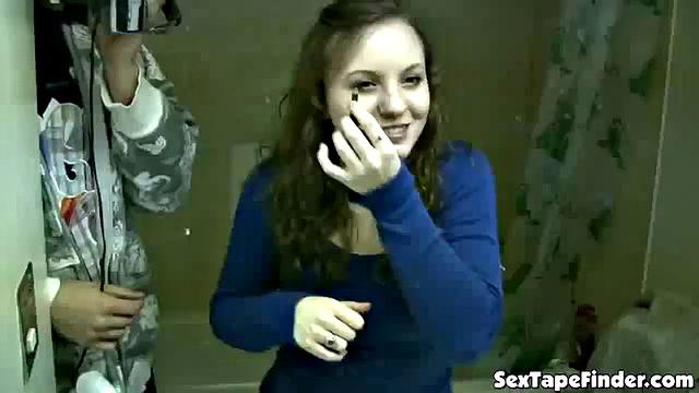 Hot teen stripping in POV