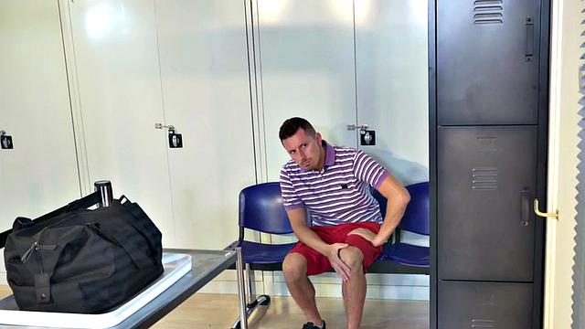 Lez tattooed busty MILF squirts from vibrator