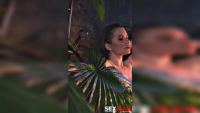 shower with perfect ass