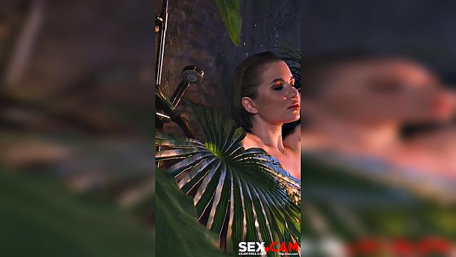 shower with perfect ass