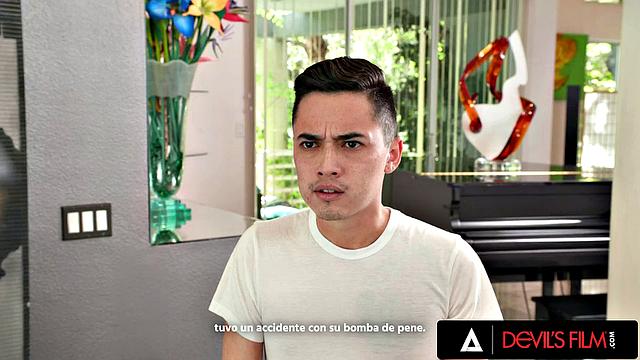 DEVILS FILM - Busty Stepmom Lauren Phillips Enjoys Getting Her Asshole Fucked By Stepson