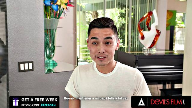 DEVILS FILM - Busty Stepmom Lauren Phillips Enjoys Getting Her Asshole Fucked By Stepson