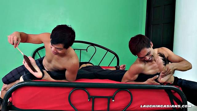 T-Boy Gets Tickled By Both