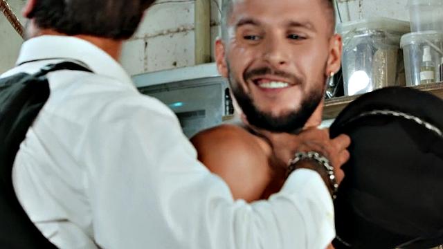 Cowboy wild stud penetrated in anal by male dick