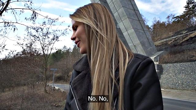 Stunning public picked up babe smashed in POV after Blowjob