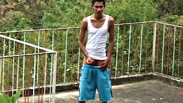 In this outdoor group sex scene, skinny and smooth twinks enjoy a hot barebacking threesome. The boys strip, suck, and lick until all three have had a taste of each other's dick and ass.