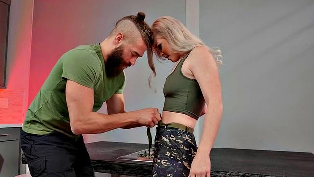 Anal booty babe deepthroats her BF before ass drilling