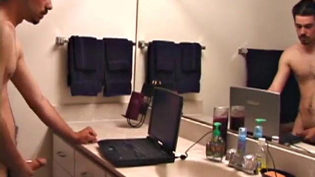 Marcus Jerks Off In Toilet