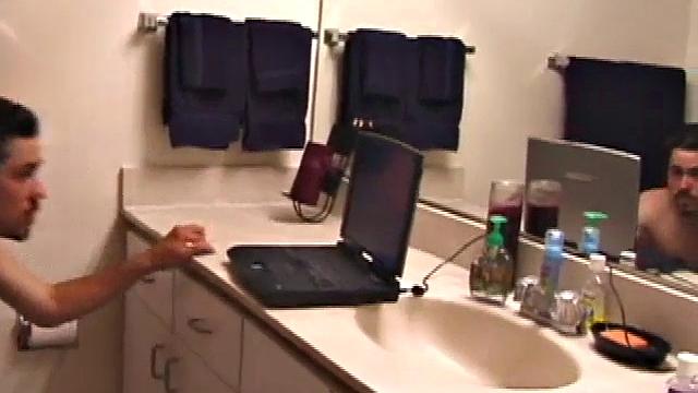 Marcus Jerks Off In Toilet