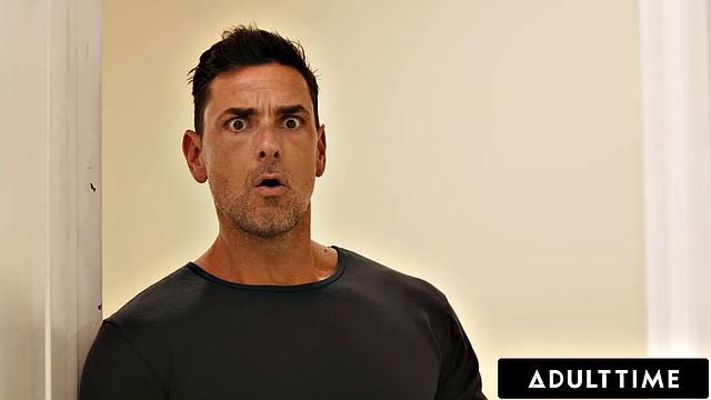 ADULT TIME - Sex Addict Julia James SQUIRTS On Stepdad By Accident During Sneaky Masturbation