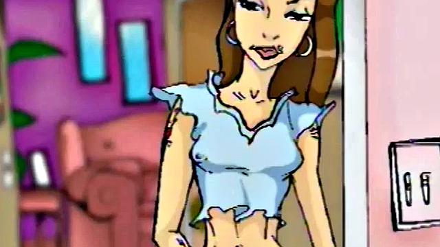 Hentai babe shows off her body and big tits