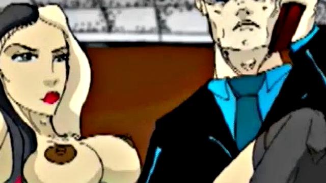 Hentai babe shows off her body and big tits