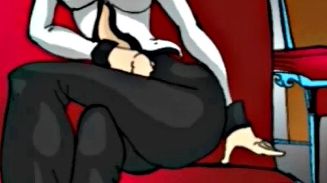 Hentai babe shows off her body and big tits