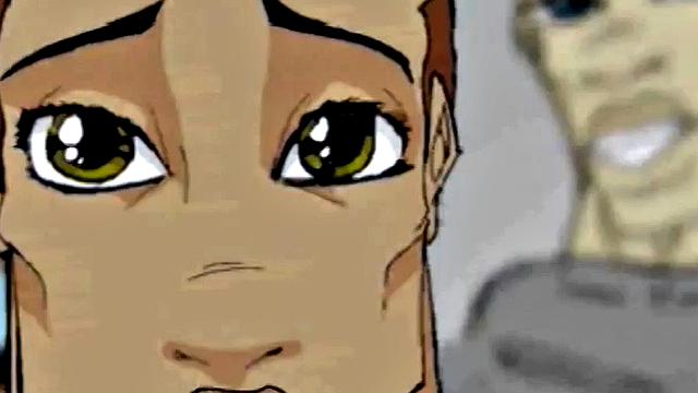 пышная аниме-кукла трясёт телом и огромными сиськами на жаркой групповушке