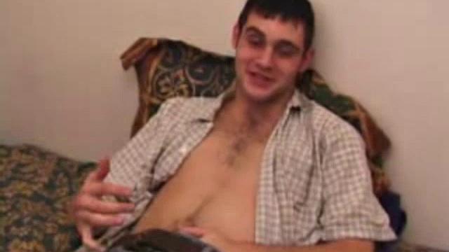 Bama jacks off nervously before slowly fingering his ass, and soon he's ready for more. He pushes a sex toy inside of him, with small tugs before deciding he's ready for a bigger toy.