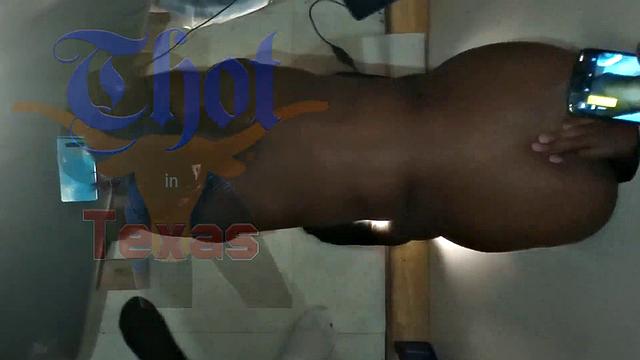 Enjoi-ed American MILF with a bald pussy takes on a big cock in the glory hole