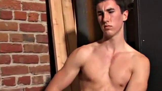 After an afternoon of skateboarding, J.P. is horny, so he finds a place to jerk off. He pulls off his jeans and strokes his huge cock until it erupts. We leave this boy with a fresh load of cum running off of his belly.