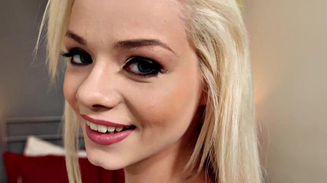 Dicksucking cute amateur sucks cock in POV and talks dirty