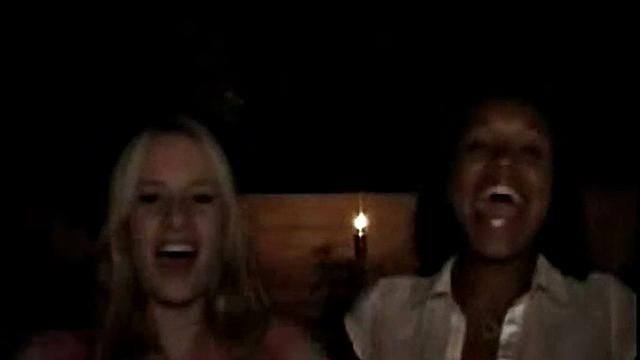 College teens getting fingered at wild party