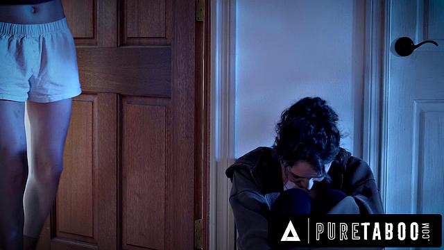 PURE TABOO Hailey Rose CAUGHT With CUM FACIAL From Stepdad & Stepbro - THE PARTY'S OVER PART 3