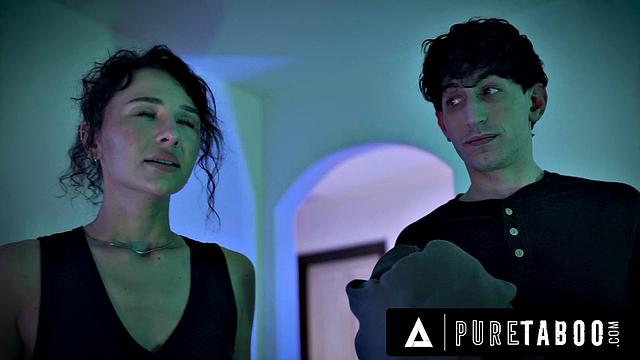 PURE TABOO Hailey Rose CAUGHT With CUM FACIAL From Stepdad & Stepbro - THE PARTY'S OVER PART 3