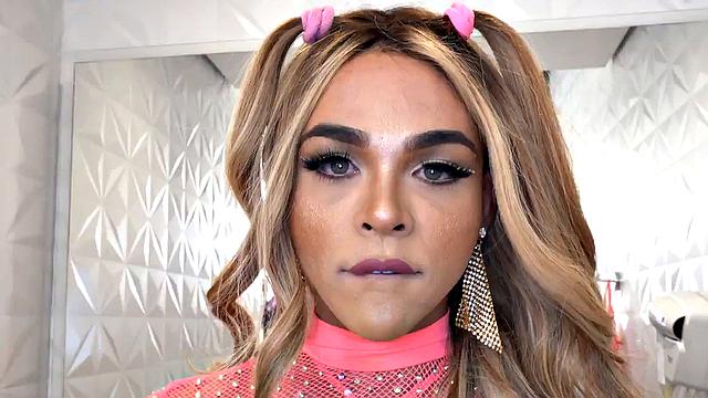 IR big azz Latina TS from Brazil fucked by black lover