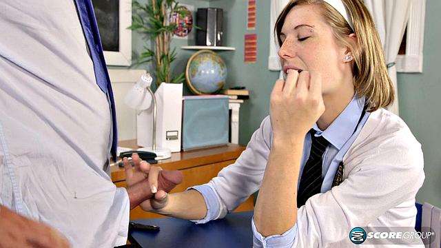 Student Ella Woods Goes from Blowing Bubbles with Gum to Blowing Bubbles with Cum