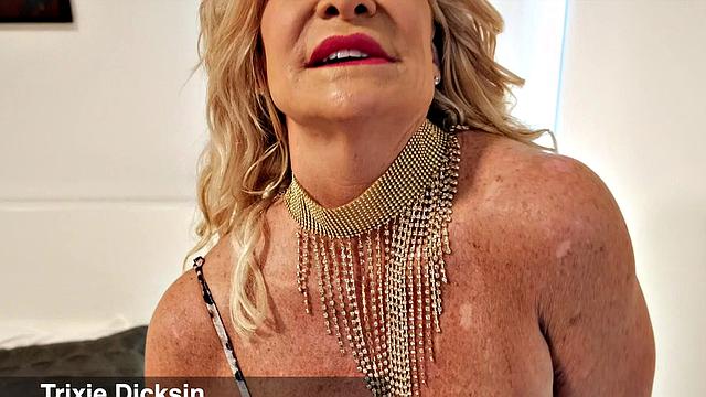 Big-titted Trixie Dicksin's ass is playground