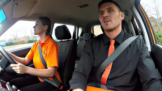 Watch these hot babes give sloppy BJs and deep creampies in the backseat