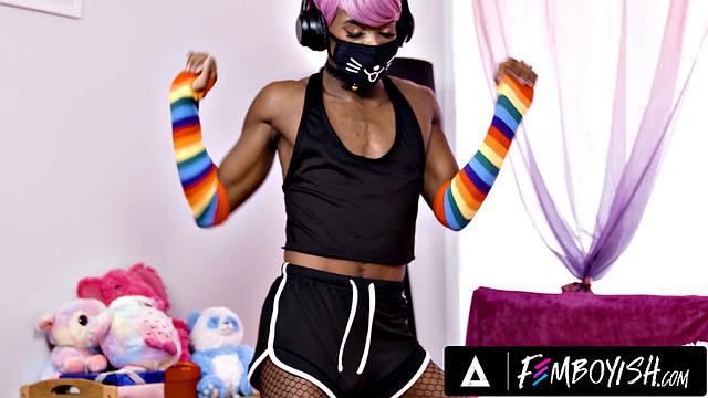 FEMBOYISH - Ticklish Fem Twink Kai Taylor Has His Bussy Tore Apart By Hung Rick Hard