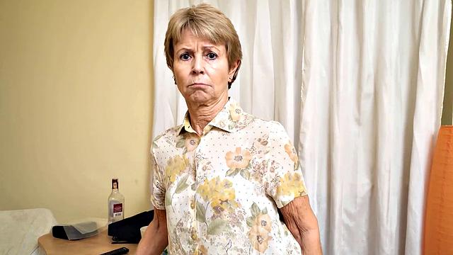 MATURE4K. Mature maid dragged into sex with client