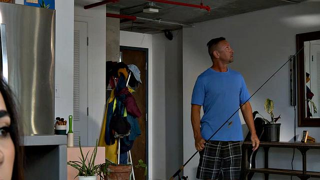 Sexy brunette Gaby Ortega loves riding big dick