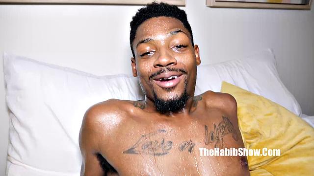 Curly-haired cutie with tattoos takes on a massive BBC in doggystyle