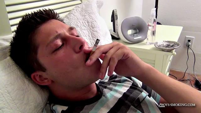 Wesley Chainsmoking In Bed - Wesley Smoking In Bed